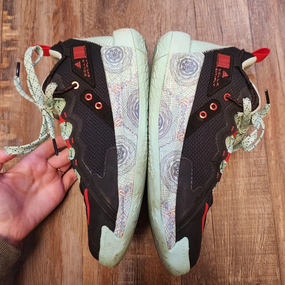 Adidas Dame 7 EXT/PLY black clear mint basketball shoes - Picture 2 of 9